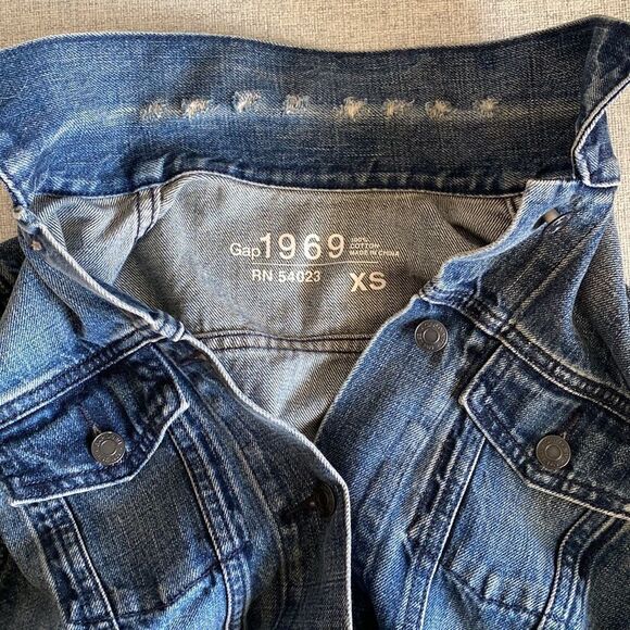 Gap 1969 Denim Trucker Jean Jacket Size XS - Picture 11 of 14